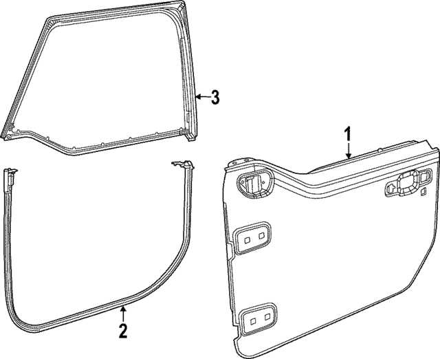 jeep wrangler door parts diagram