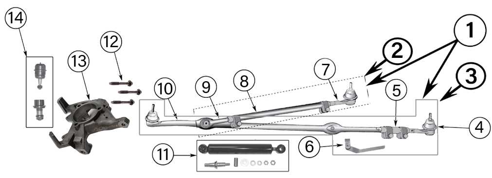 jeep yj steering parts diagram