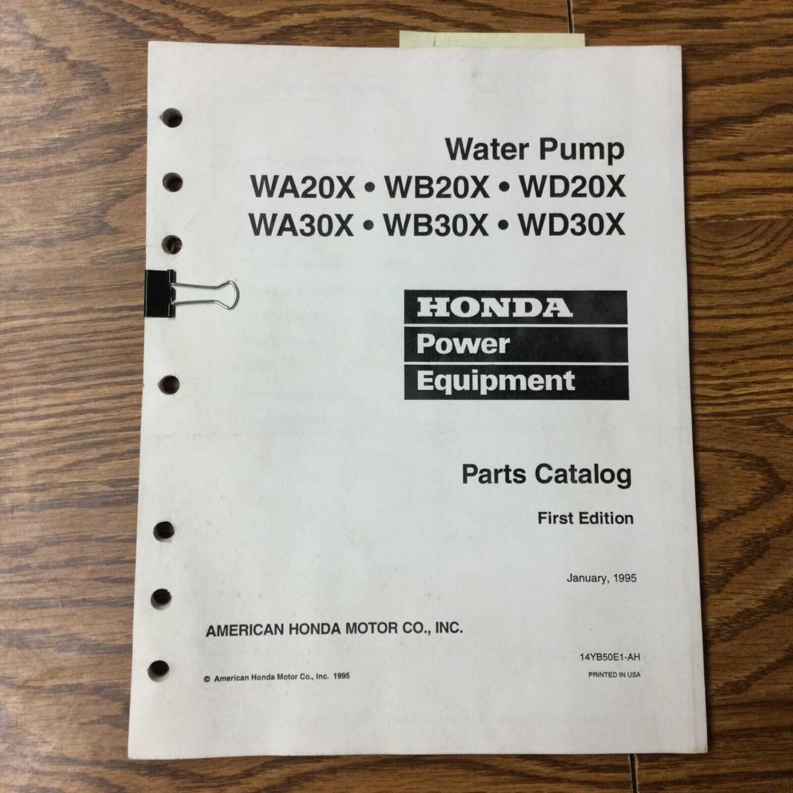 honda wb20x water pump parts diagram