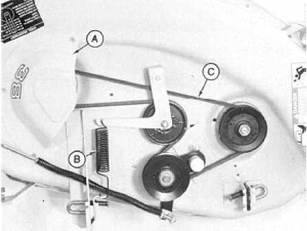 john deere stx38 yellow deck parts diagram