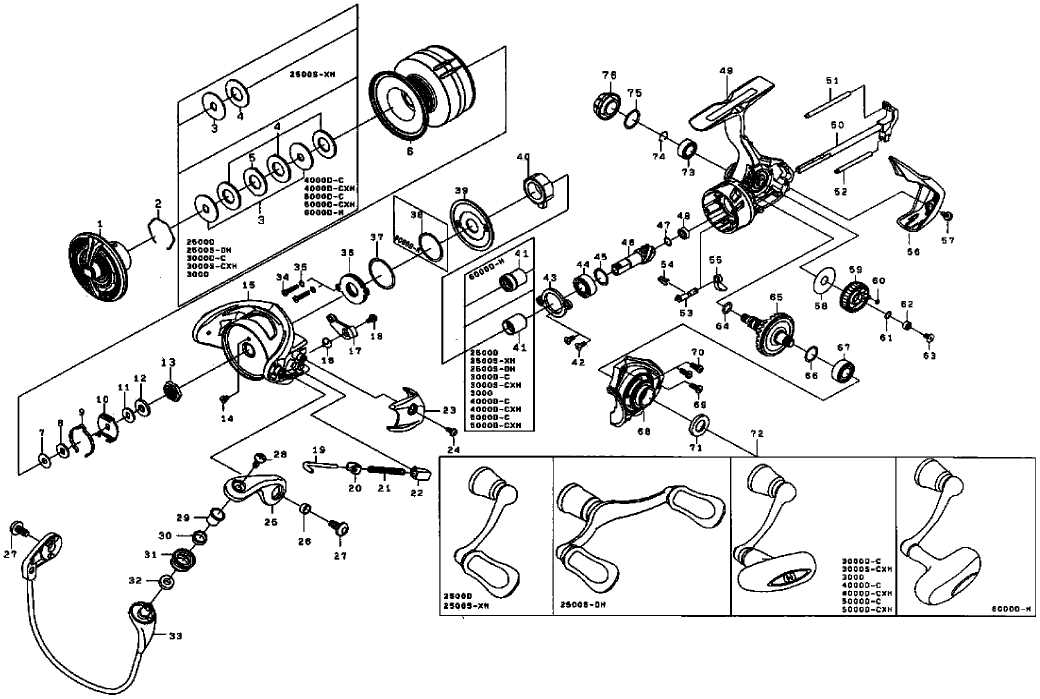 daiwa reel diagrams parts lists