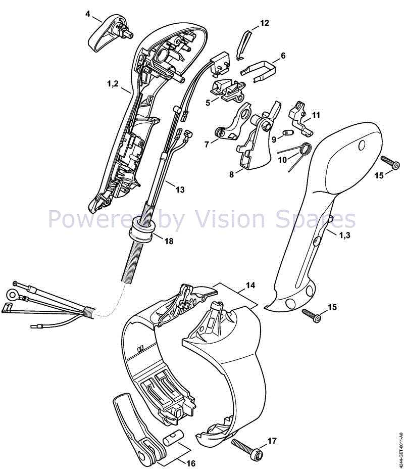 stihl br 450 c parts diagram