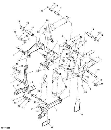 john deere front quick hitch parts diagram