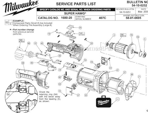 milwaukee parts diagrams