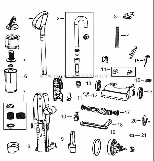 bissell powerforce parts diagram