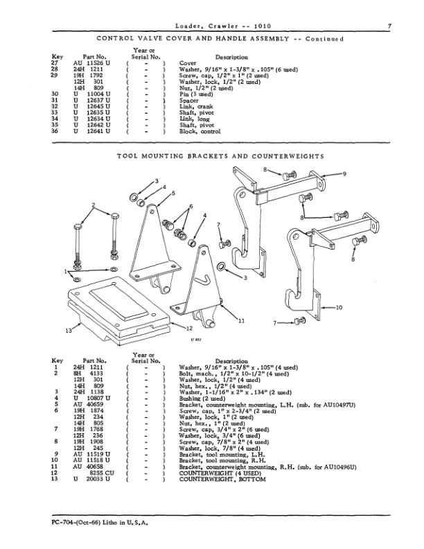 john deere 1010 parts diagram