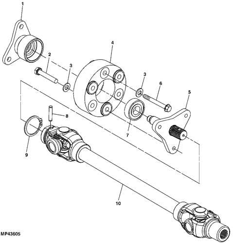 john deere 1023e parts diagram