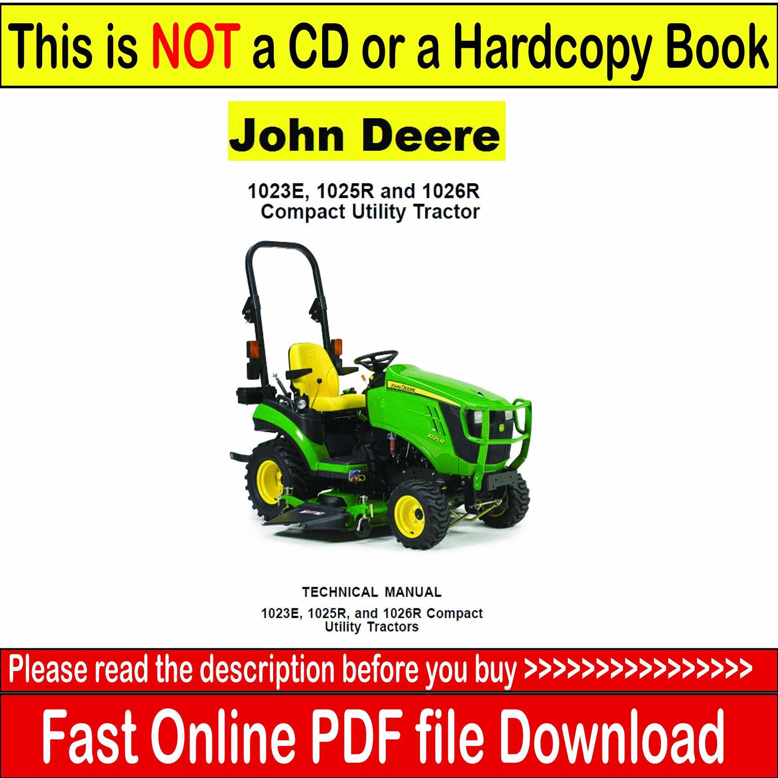 john deere 1023e parts diagram