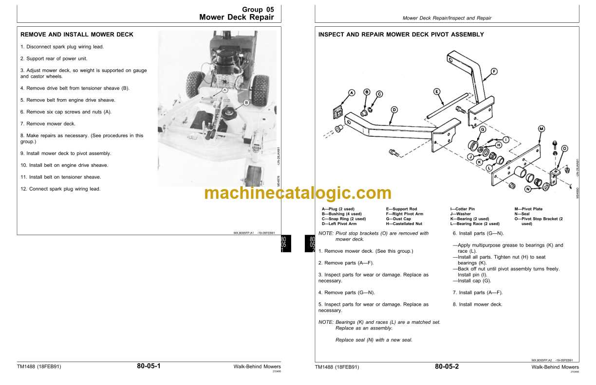 john deere 38 mower deck parts diagram