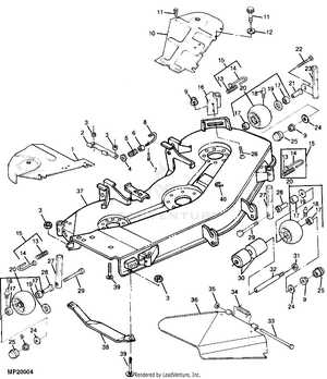 john deere 425 54 inch mower deck parts diagram