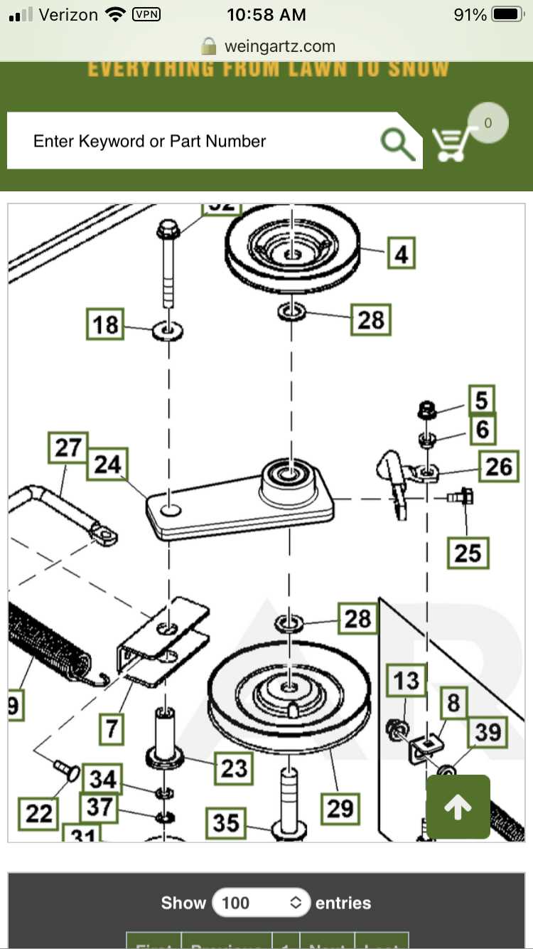 john deere 54 hc mower deck parts diagram