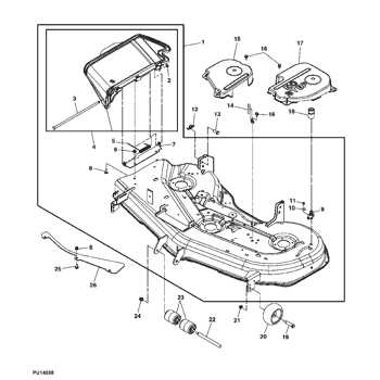 john deere 54 hc mower deck parts diagram