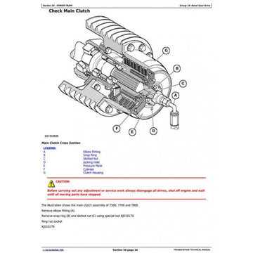 john deere 7400 parts diagram