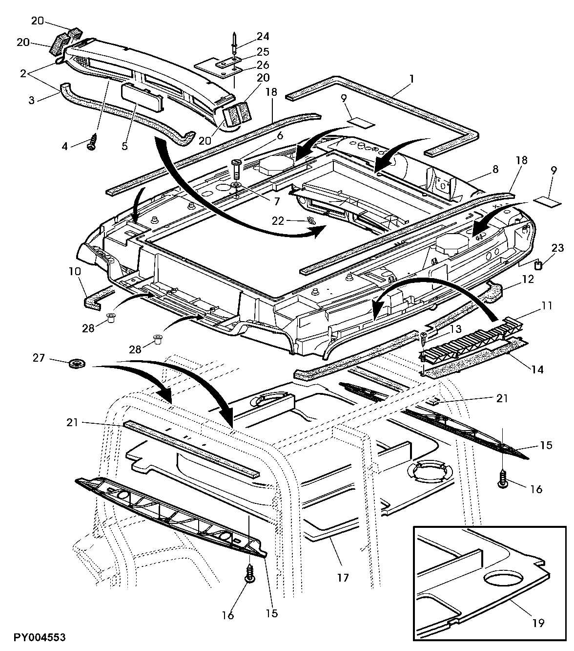 john deere 827e parts diagram