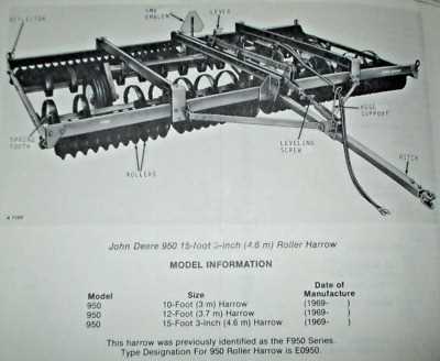 john deere 950 parts diagram