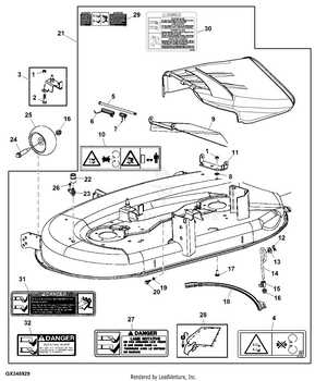 john deere d110 mower deck parts diagram