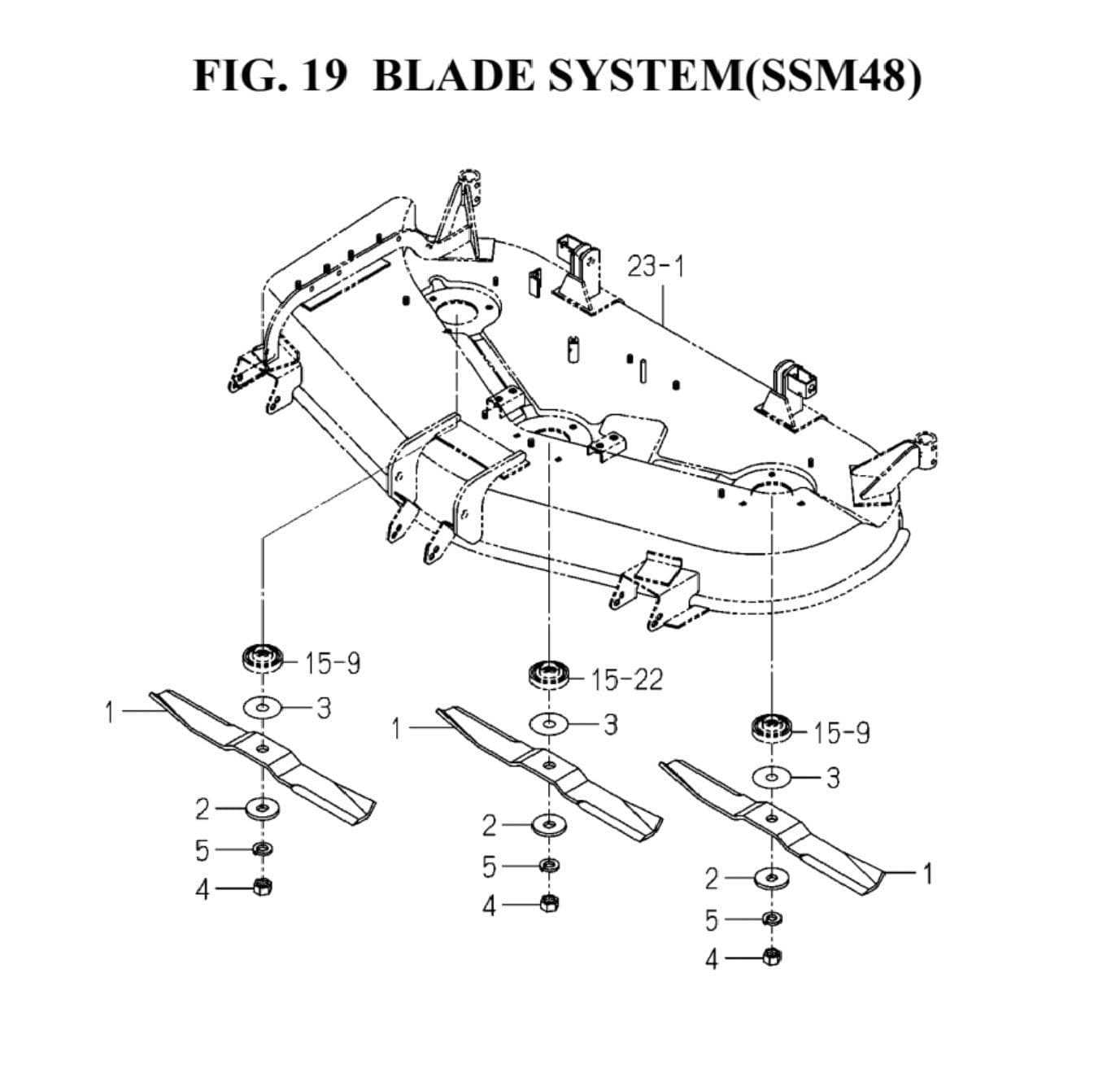 john deere deck parts diagram