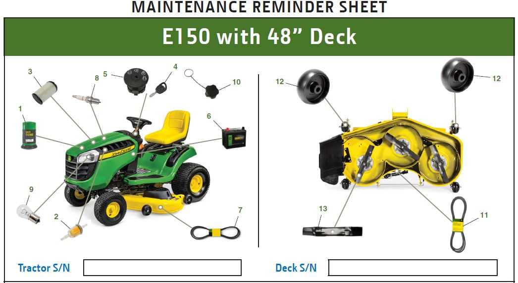 john deere e150 parts diagram