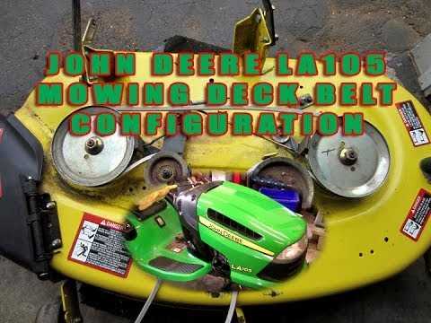 john deere l100 mower deck parts diagram