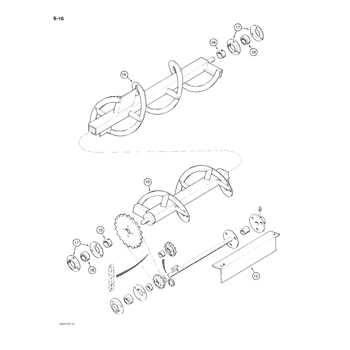 john deere snowblower 1330se parts diagram