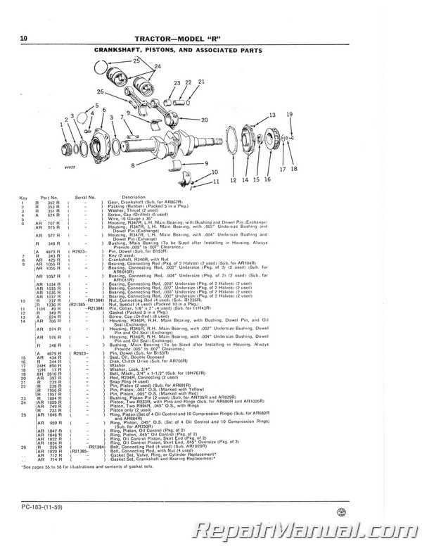 john deere tractor parts diagram