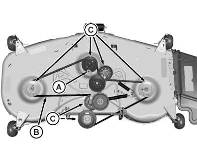 john deere x320 48 mower deck parts diagram