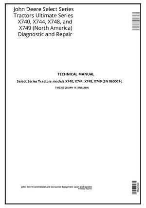 john deere x740 parts diagram