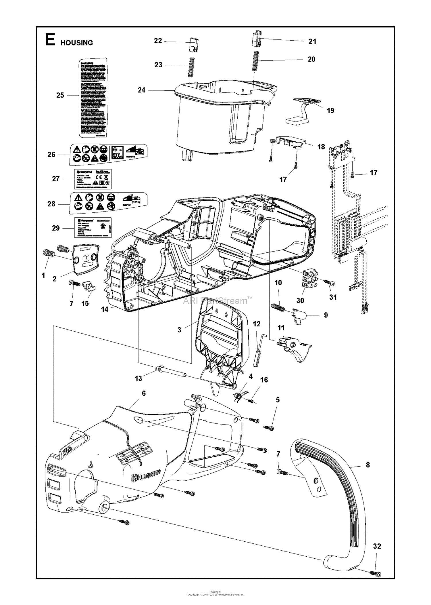 husqvarna 120 mark ii parts diagram