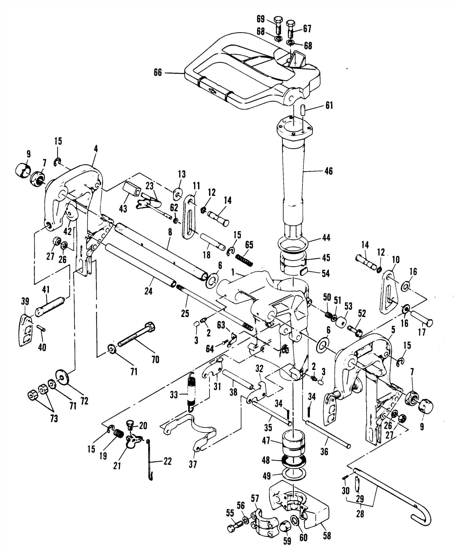 mariner 20 hp outboard parts diagram