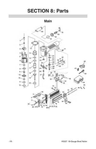 paslode framing gun parts diagram