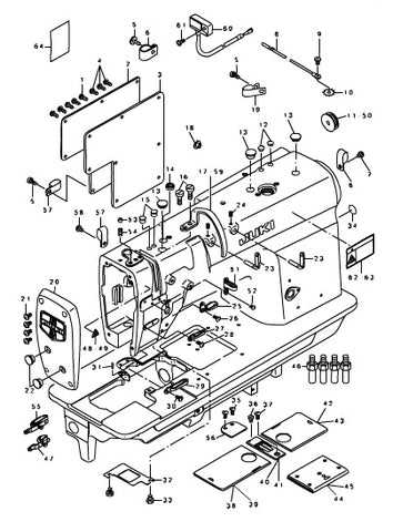 juki sewing machine parts diagram