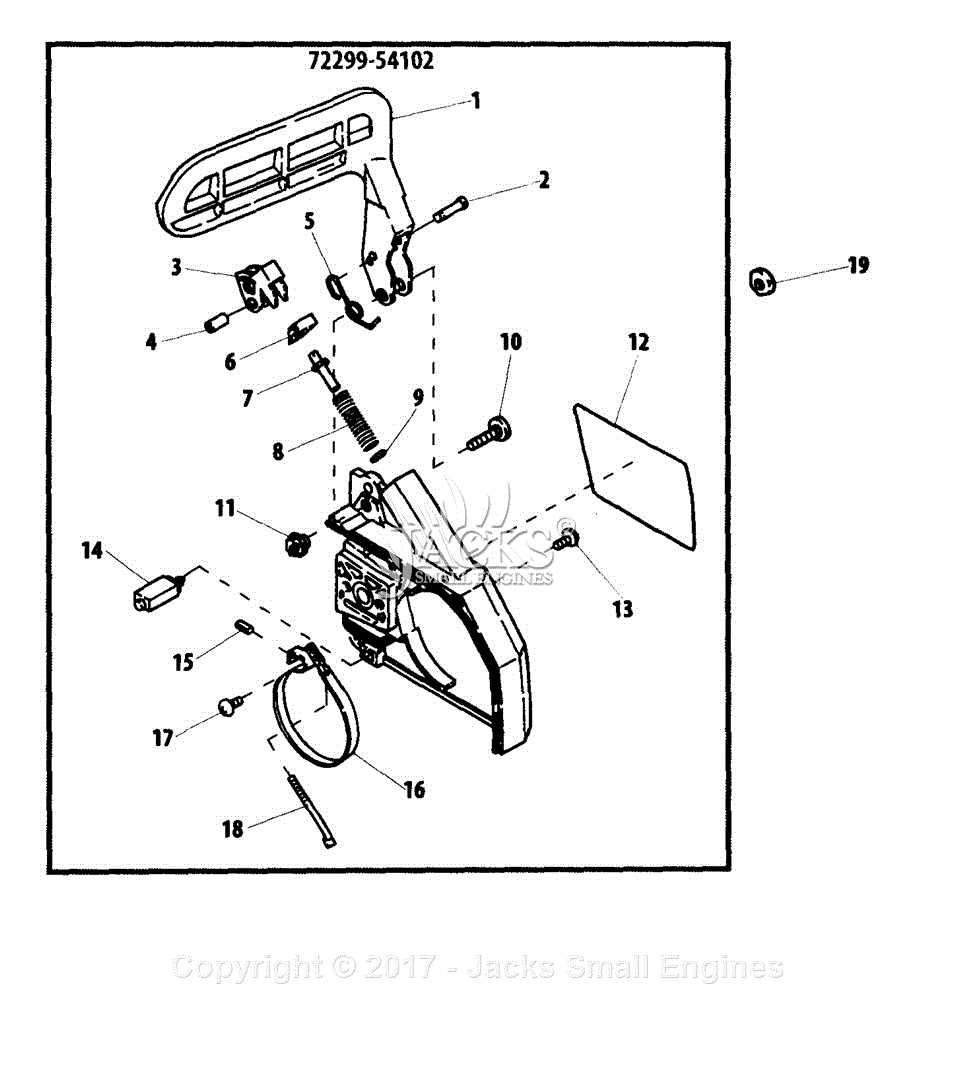 stihl 034 chainsaw parts diagram