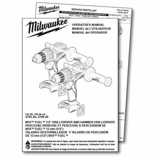 milwaukee parts diagrams