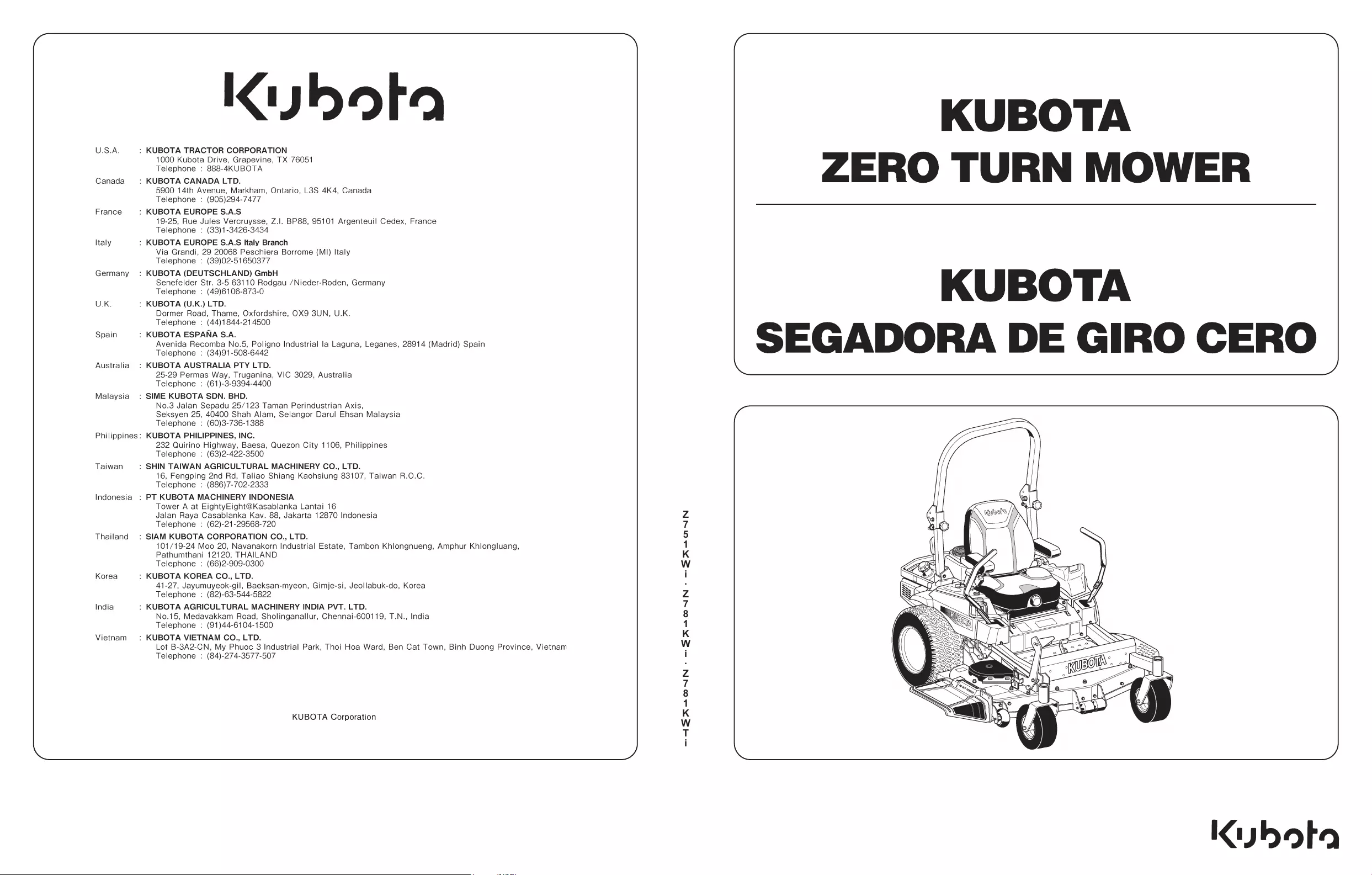 kubota z725kh parts diagram