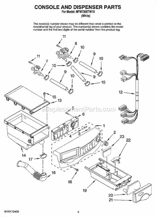 amana washer parts diagram