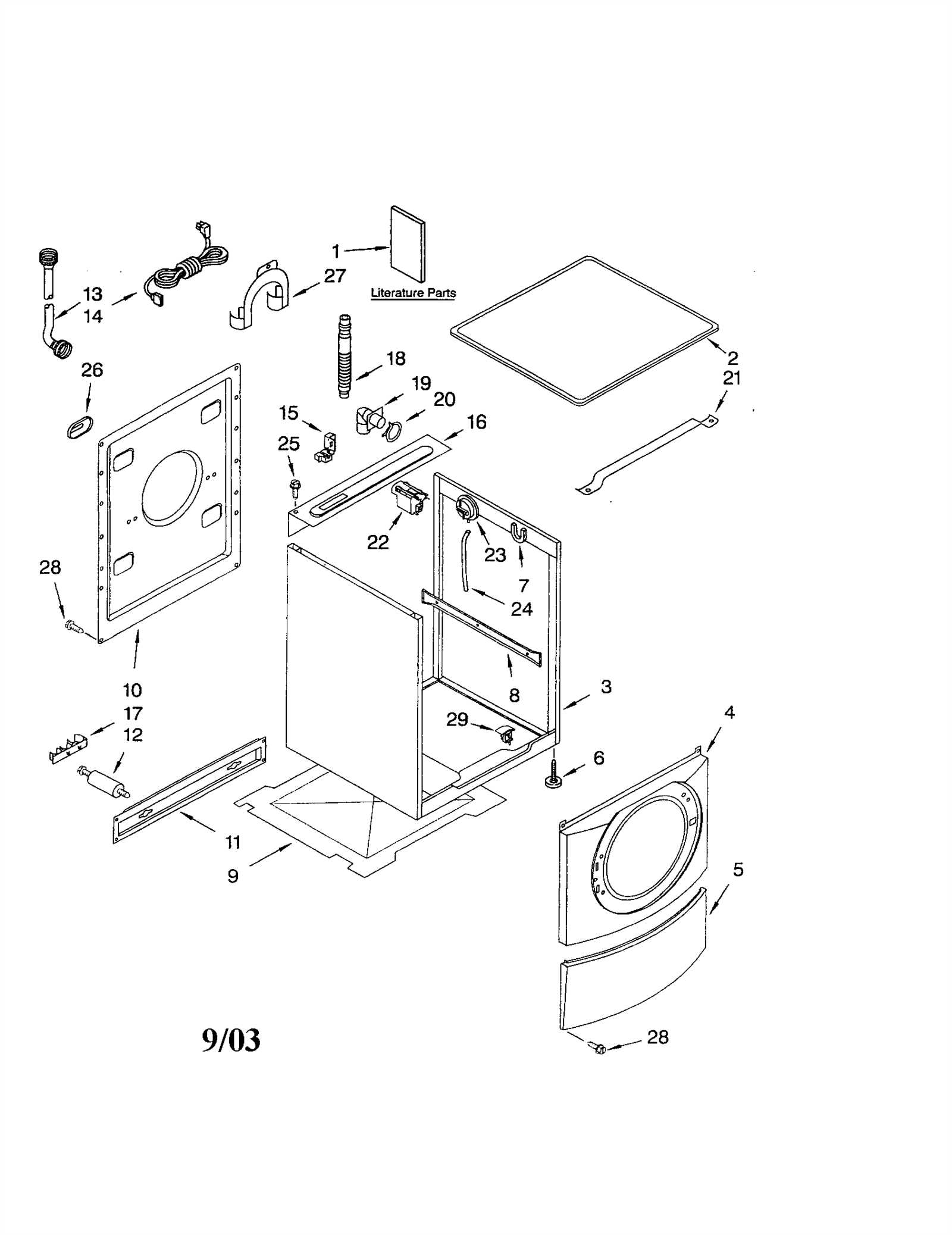 kenmore elite he3 washer parts diagram