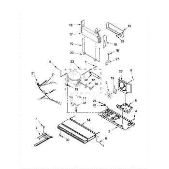 kenmore fridge parts diagram