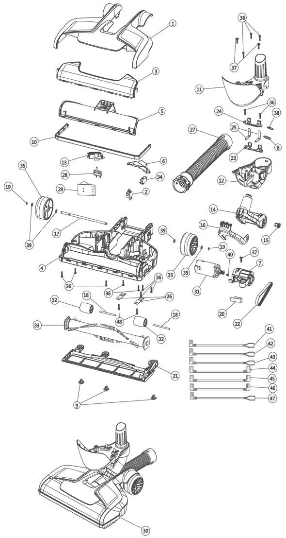 kenmore vacuum parts diagram