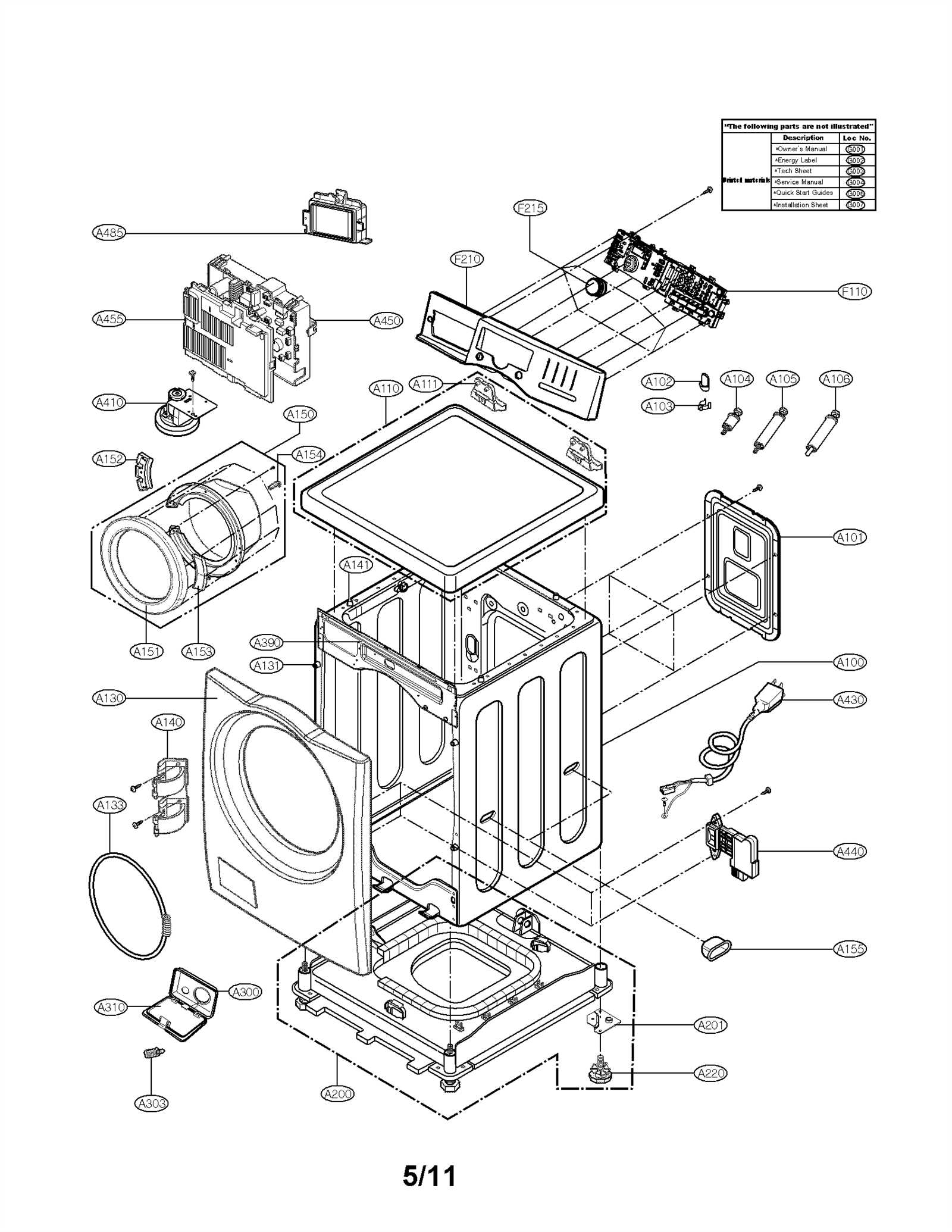 kenmore washer diagram parts