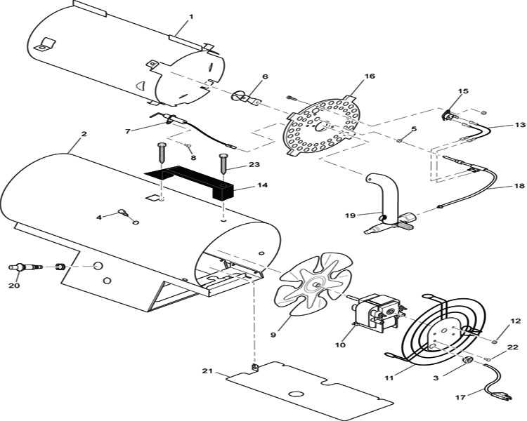 kerosene heater parts diagram