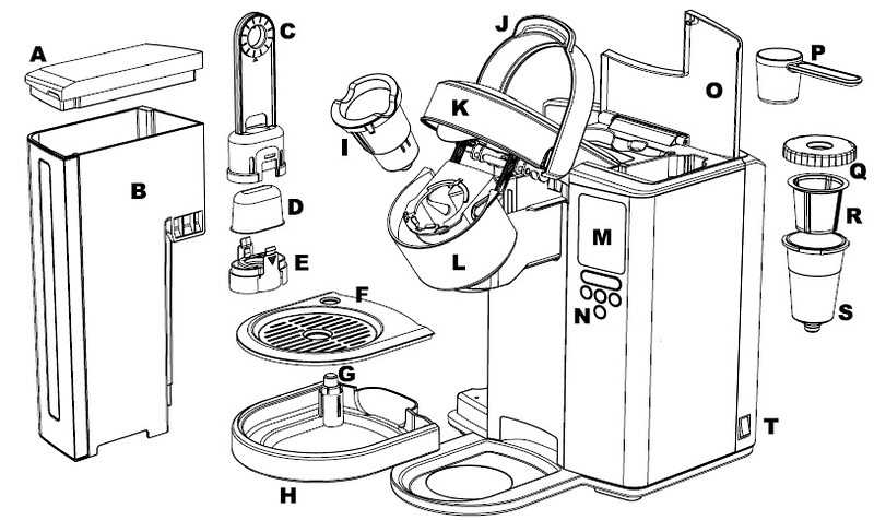 keurig b60 parts diagram