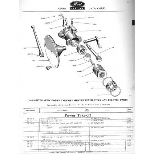 ford 9n parts diagram