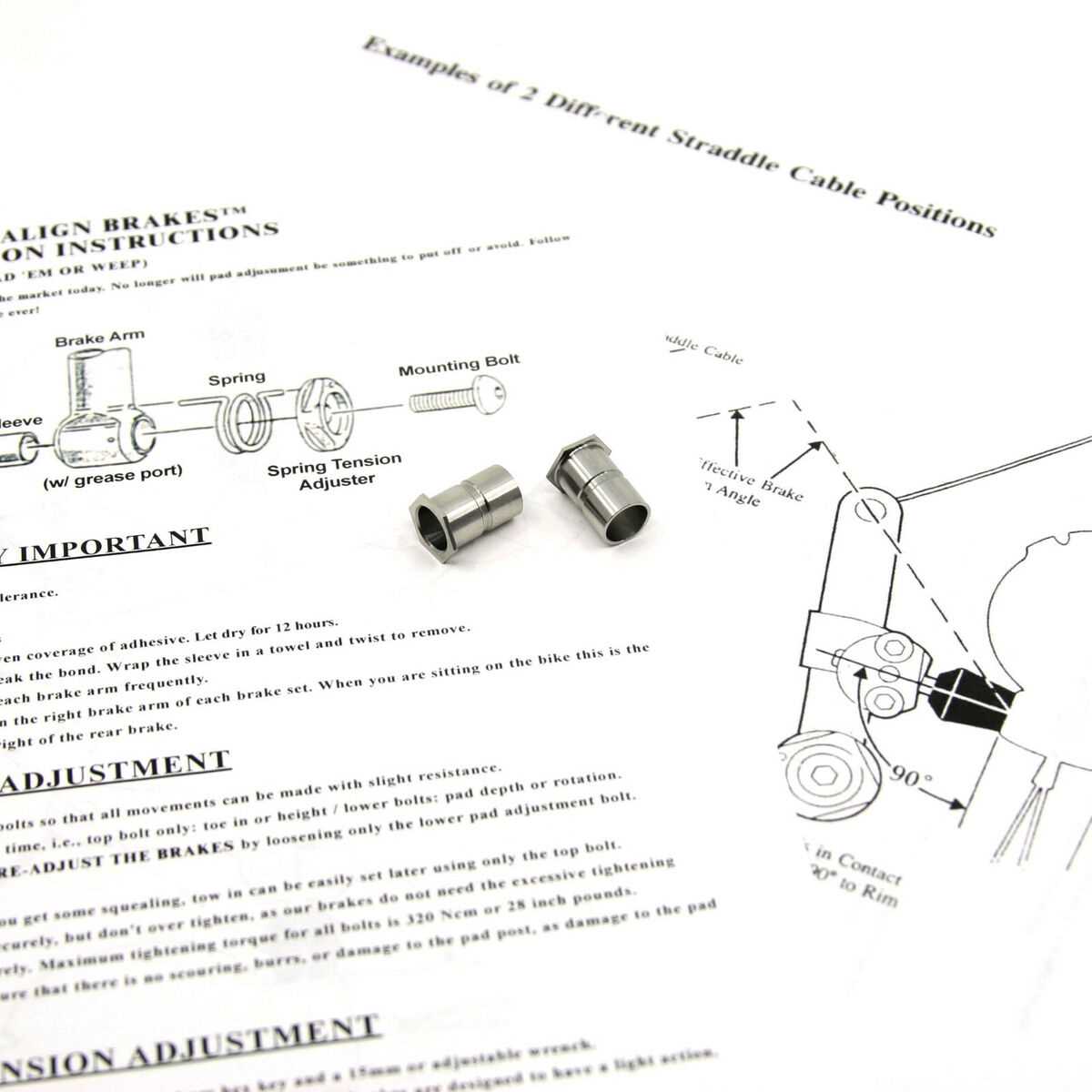 cantilever brake parts diagram