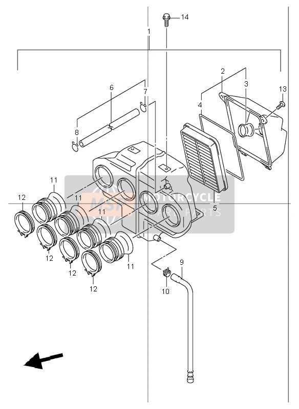 suzuki bandit 1200 parts diagram