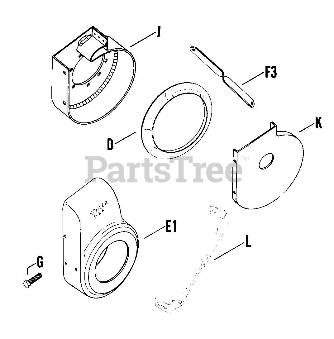 kohler lawn mower parts diagram