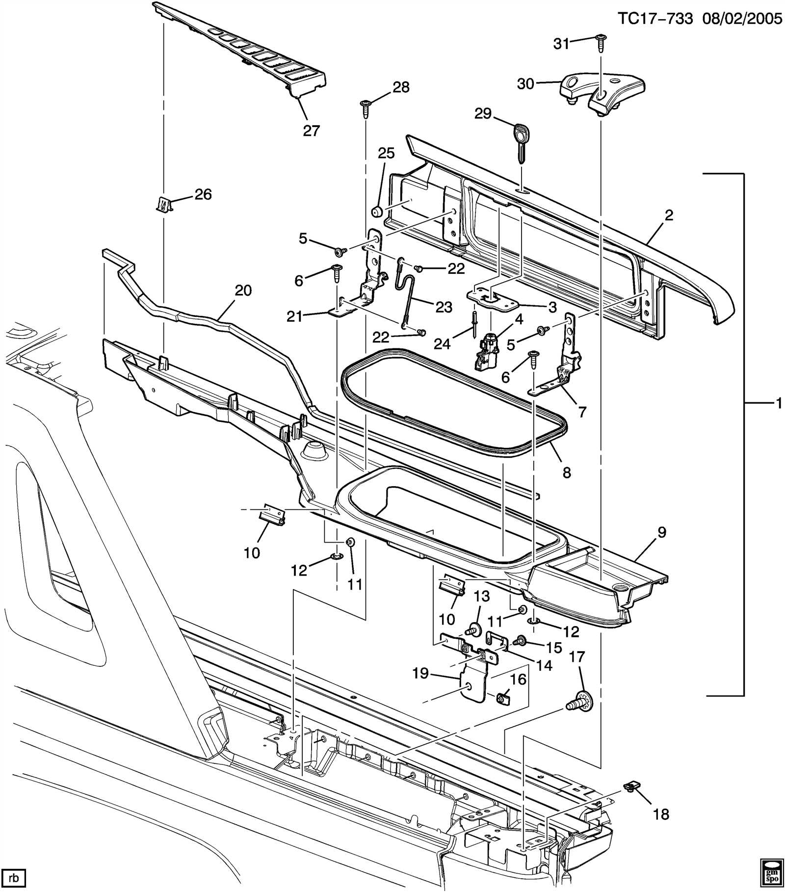 2004 chevy avalanche parts diagram