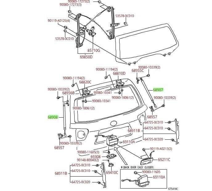 2003 toyota sequoia parts diagram