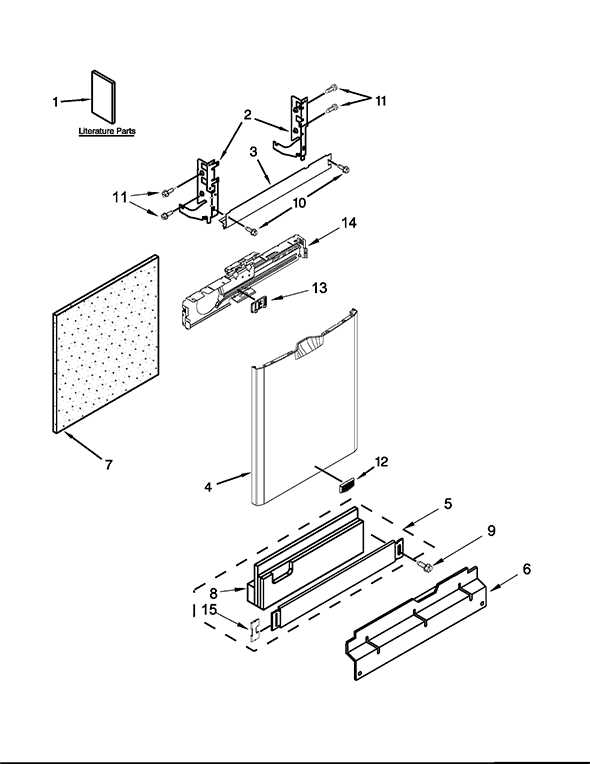 maytag quiet series 300 dishwasher parts diagram