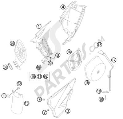 ktm 85 sx parts diagram