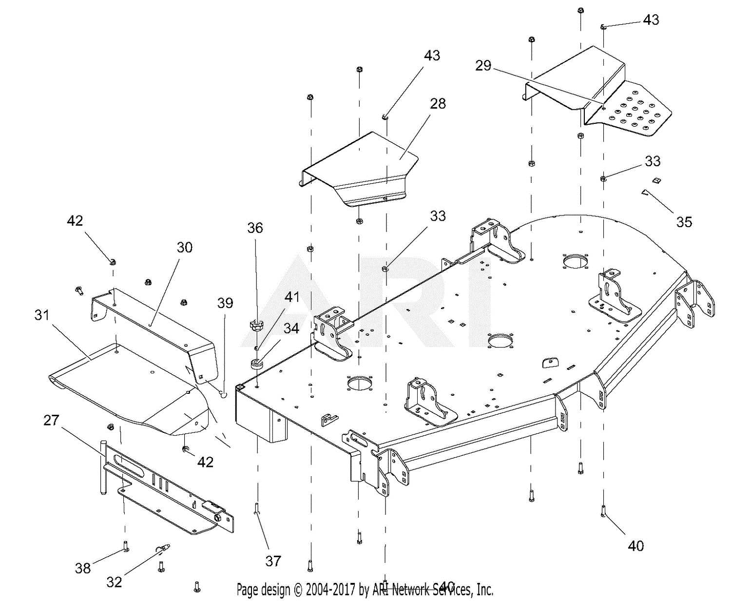 kubota 48 mower deck parts diagram